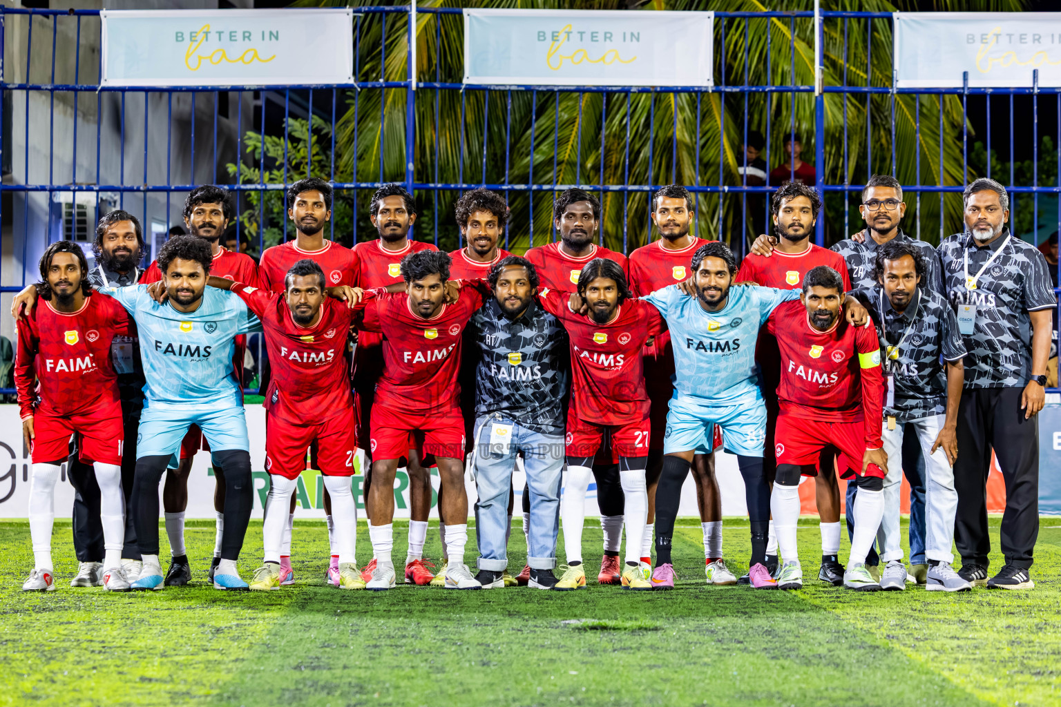 Eydhafushi vs Kihaadhoo in Day 2 of Better in Baa Futsal Fiesta 2025 Men's division held in B. Eydhafushi, Maldives on Thursday, 6th November 2025. Photos: Nausham Waheed / images.mv