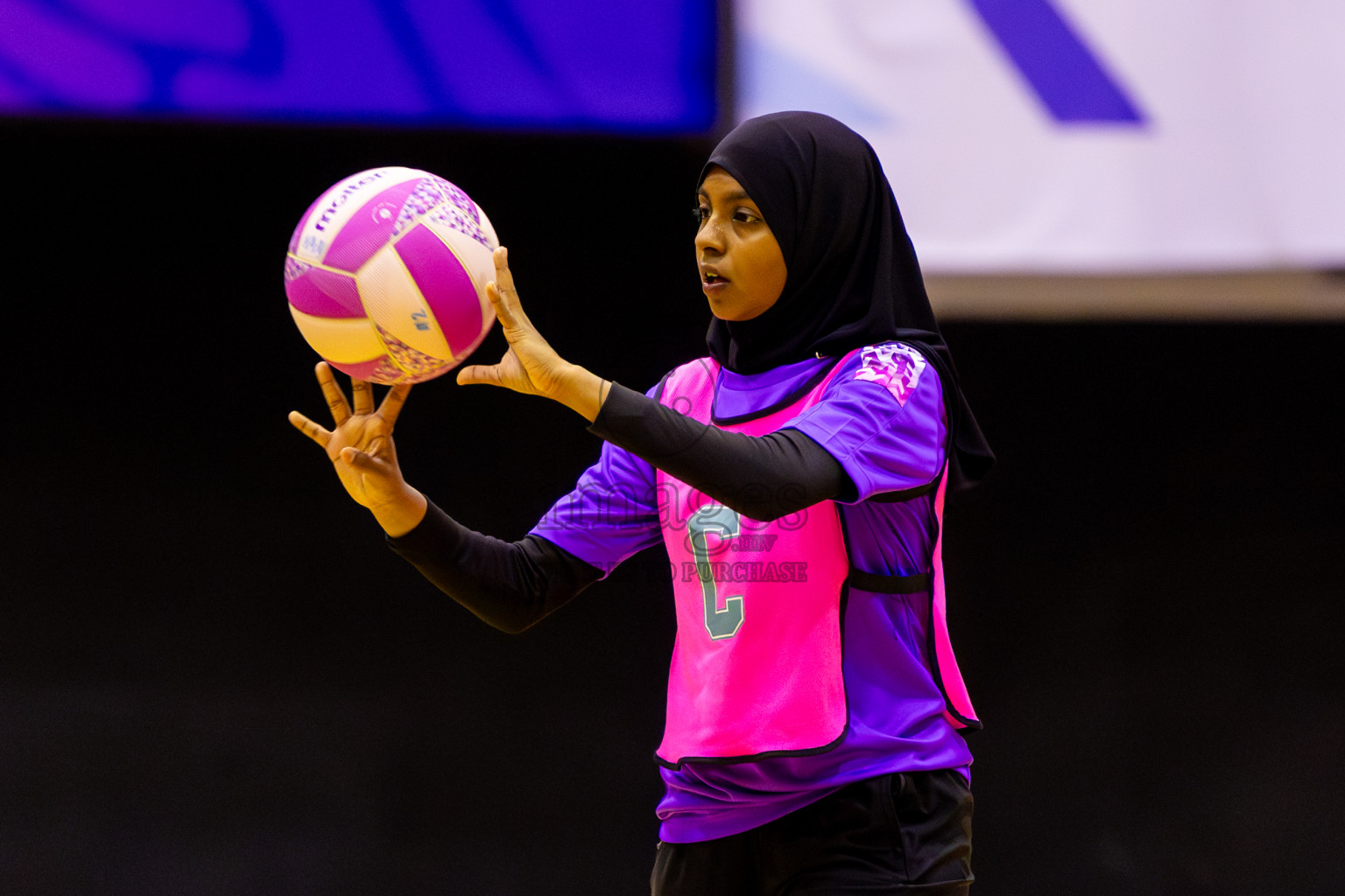 KYRC vs Invicto SC in Day 1 of 24th Milo Netball Association Championship held in Social Center at Male', Maldives on Monday, 1st September 2025. Photos: Nausham Waheed / images.mv