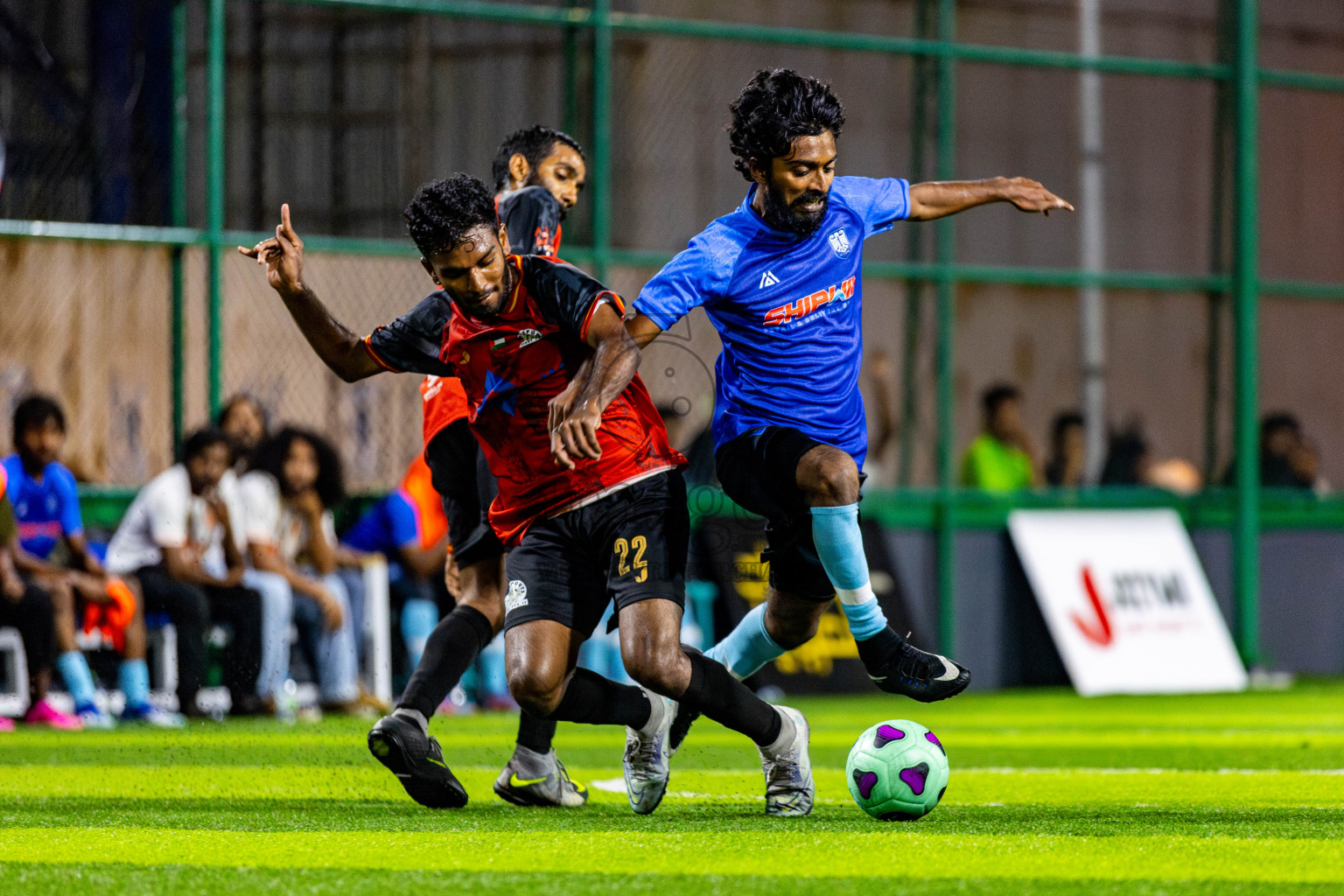 BG Sports Club vs FC Calms Blue in Day 3 of BG Futsal Challenge 2024 was held on Thursday, 14th March 2024, in Male', Maldives Photos: Nausham Waheed / images.mv