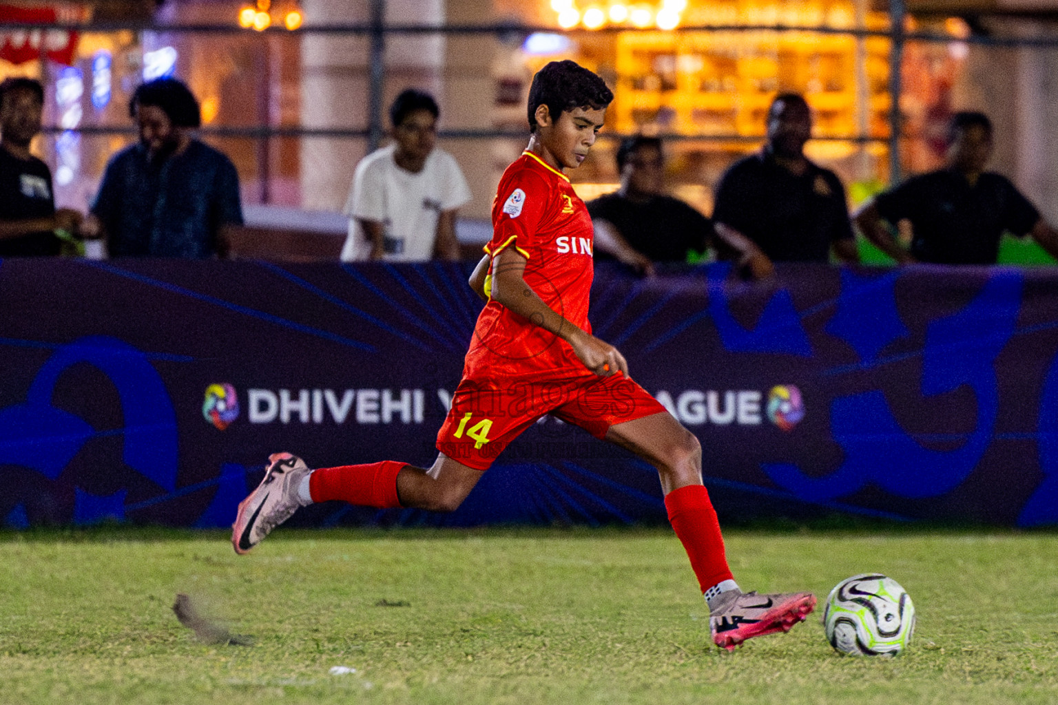 Victory Sports Club vs Hurriyya Sports Club (U14) in Day 9 of Dhivehi Youth League 2024 held at Henveiru Stadium on Saturday, 14th December 2024. Photos: Nausham Waheed / Images.mv