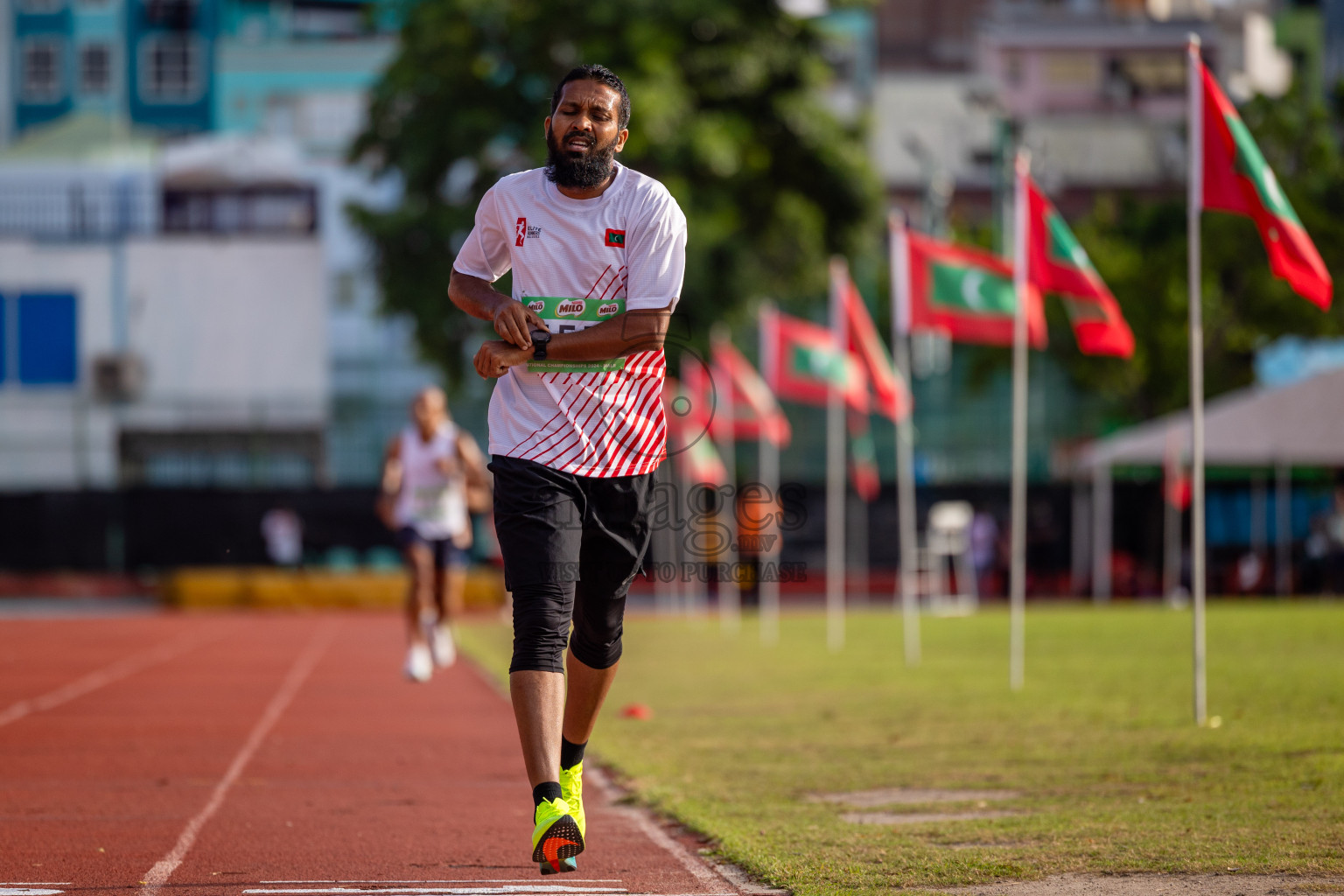 Day 2 of 33rd National Athletics Championship was held in Ekuveni Track at Male', Maldives on Friday, 6th September 2024. Photos: Shuu Abdul Sattar / images.mv