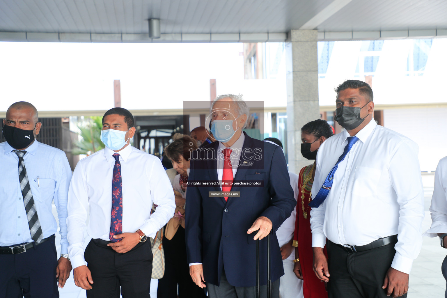 Volleyball Federation President Arrival in Velana International Airport