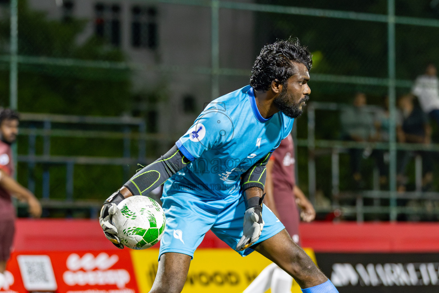 Maldives Post vs Dharumavantha in Day 9 of Office League 2025 was held on Thursday, 24th April 2025 in Hulhumale', Maldives. Photos: Mohamed Mahfooz Moosa  / images.mv