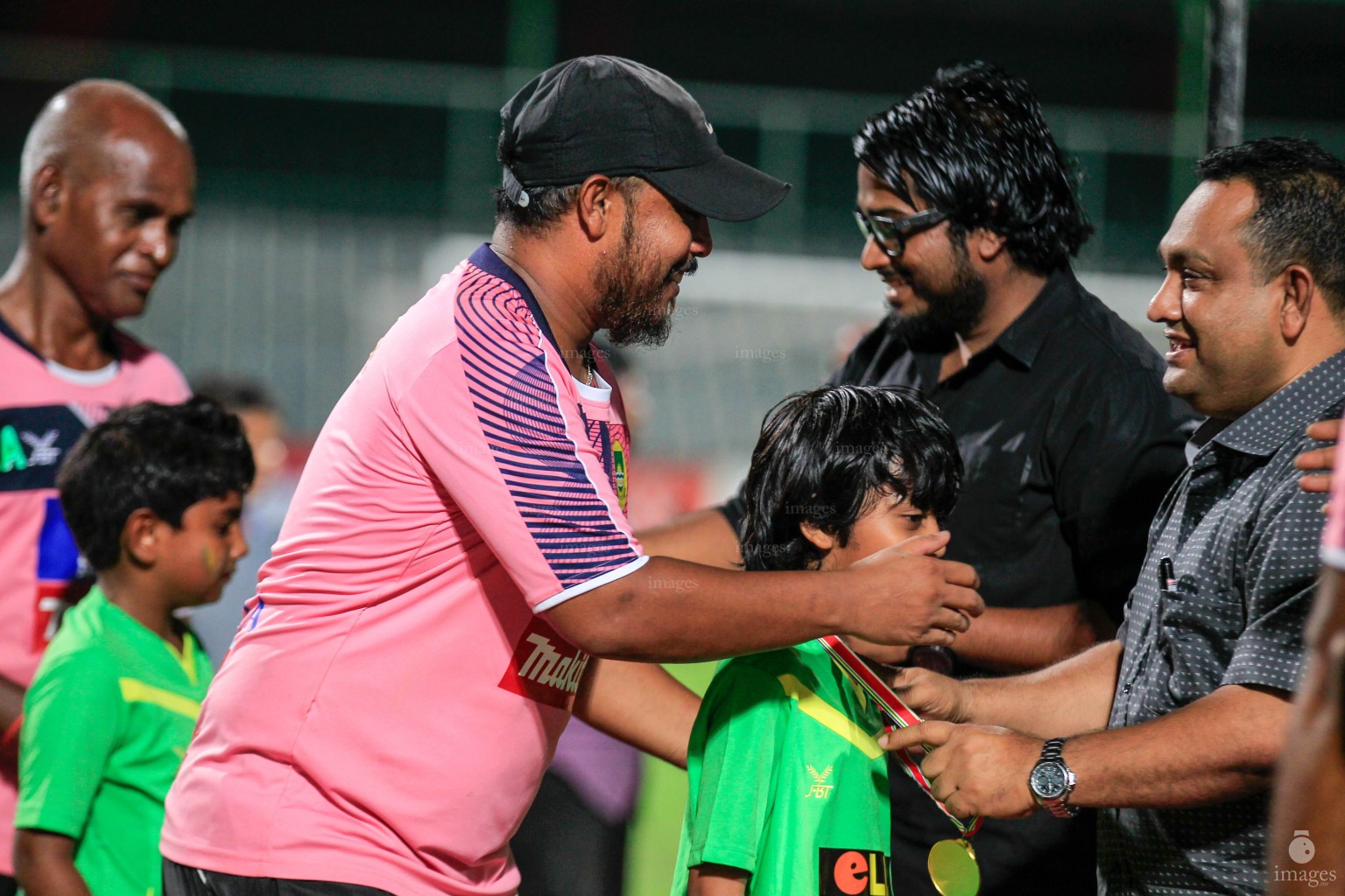 Football Association of Maldives Charity Shield match between New Radiant Sports Club and Maziya Sports and Recreation Cub in Male', Maldives, Tuesday, April. 05, 2016.(Images.mv Photo/ Hussain Sinan).