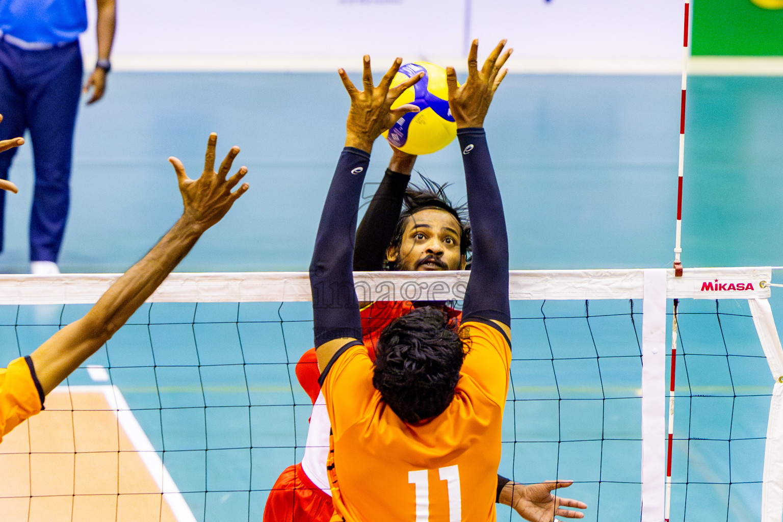 Day 1 of MILO VAM Cup 2024 Men's Division was held in Social Center Indoor Hall on Monday, 28th October 2024. Photos: Nausham Waheed / images.mv