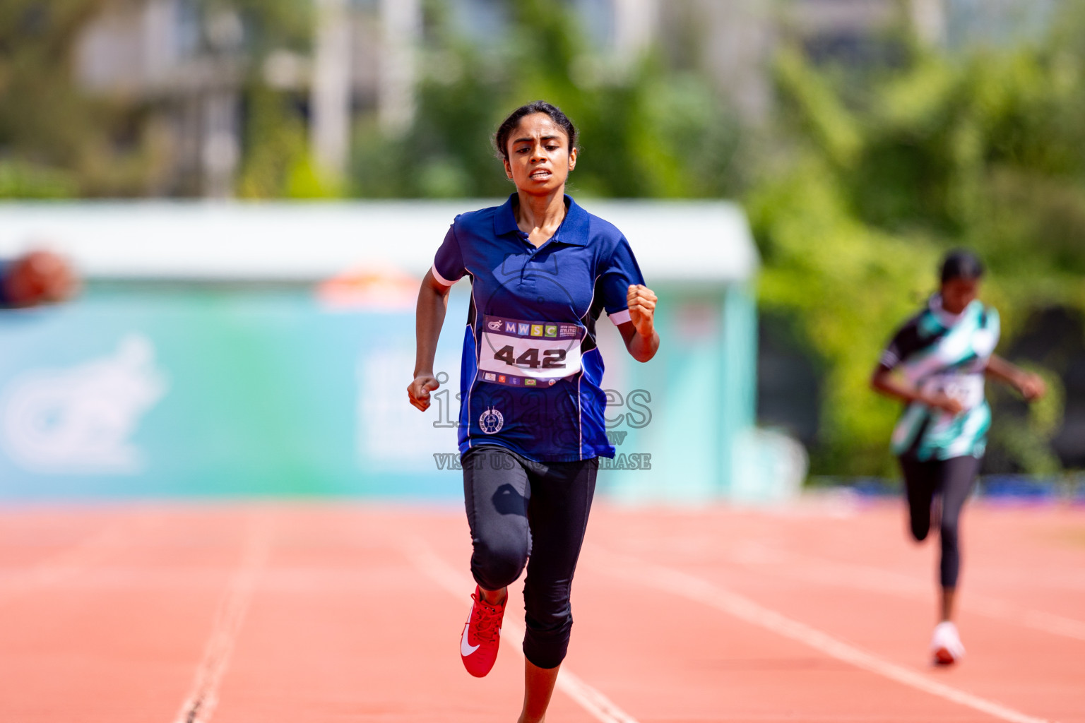 Day 3 of MWSC Interschool Athletics Championships 2024 held in Hulhumale Running Track, Hulhumale, Maldives on Monday, 11th November 2024. 
Photos by: Hassan Simah / Images.mv