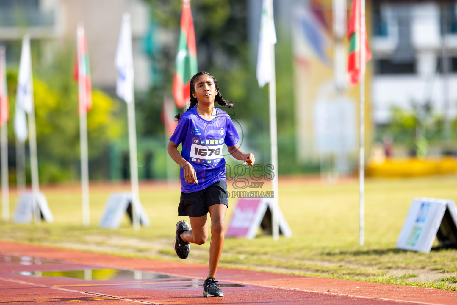 Day 1 of MWSC Interschool Athletics Championships 2024 held in Hulhumale Running Track, Hulhumale, Maldives on Saturday, 9th November 2024. 
Photos by: Ismail Thoriq / images.mv