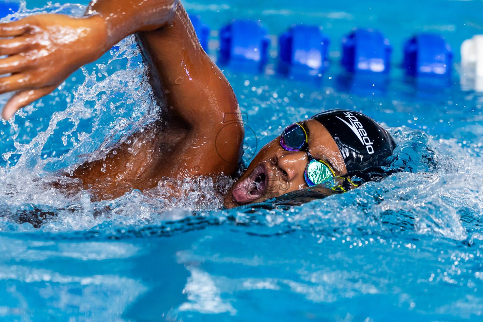 Day 1 of National Swimming Competition 2024 held in Hulhumale', Maldives on Friday, 13th December 2024. Photos: Nausham Waheed / images.mv