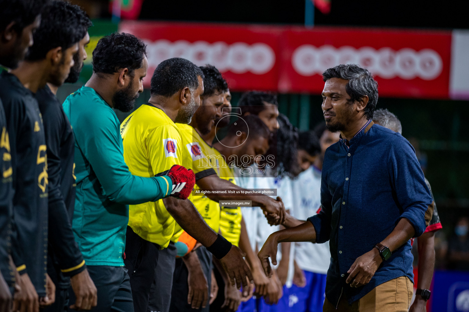 Prison Club vs MACL in the Quarter Finals of Club Maldives 2021 held at Hulhumale;, on 12th December 2021 Photos: Ismail Thoriq / images.mv