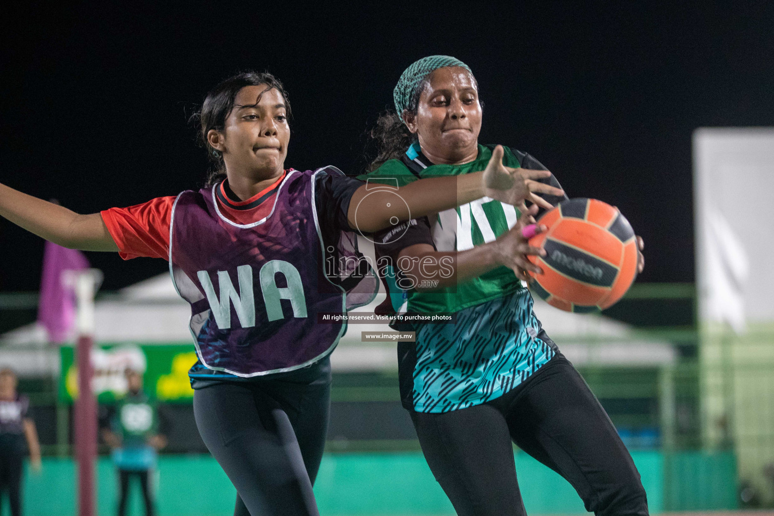 Day 2 of 20th Milo National Netball Tournament 2023, held in Synthetic Netball Court, Male', Maldives on 30th May 2023 Photos: Nausham Waheed/ Images.mv