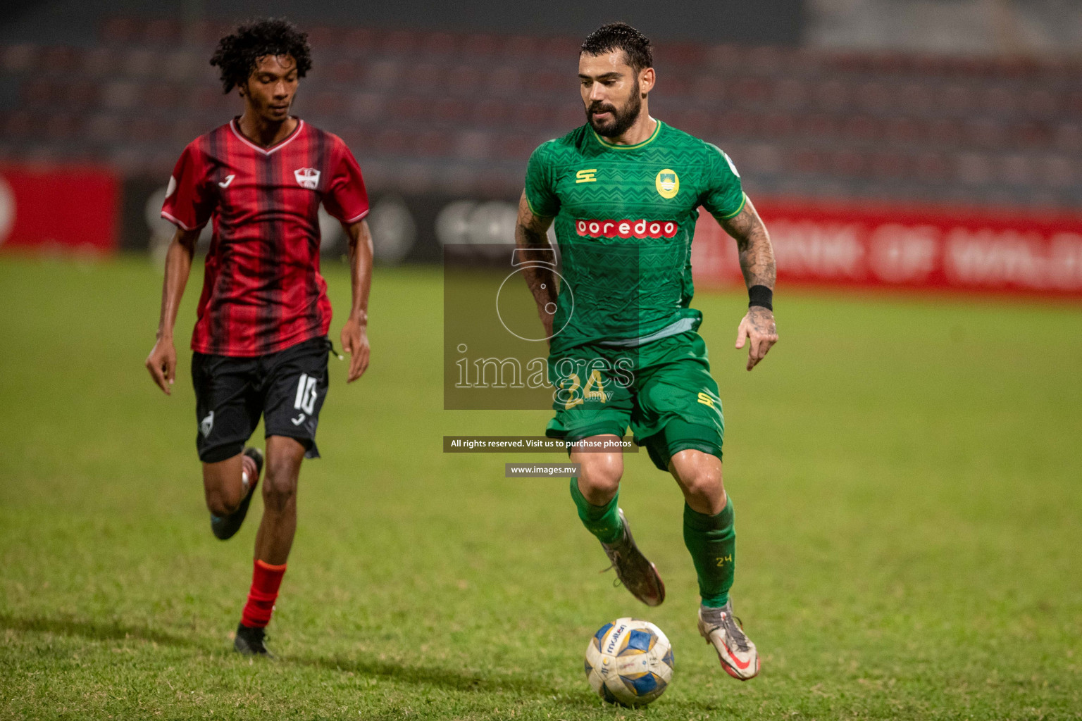 Maziya SR vs TC Sports Club in Ooredoo Dhivehi Premier League 2021/22 on 16th July 2022, held in National Football Stadium, Male', Maldives Photos: Ismail Thoriq/ Images mv