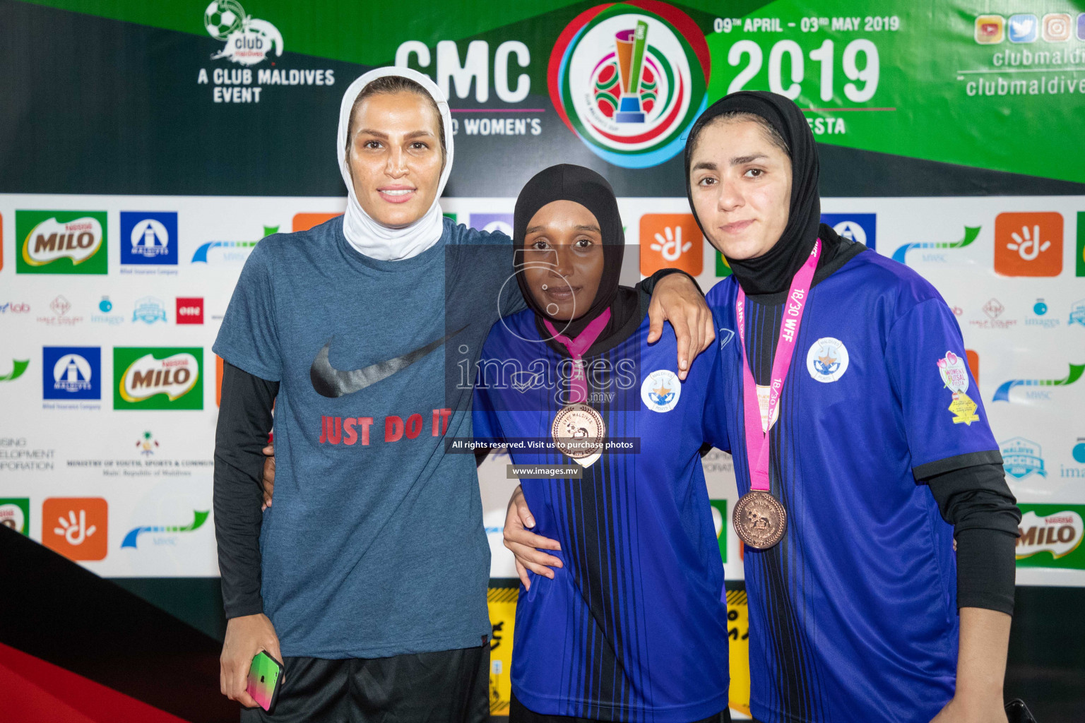 MPL vs Police Club in the finals of 18/30 Women's Futsal Fiesta 2019 on 2nd May 2019, held in Hulhumale Photos: Ismail Thoriq / images.mv