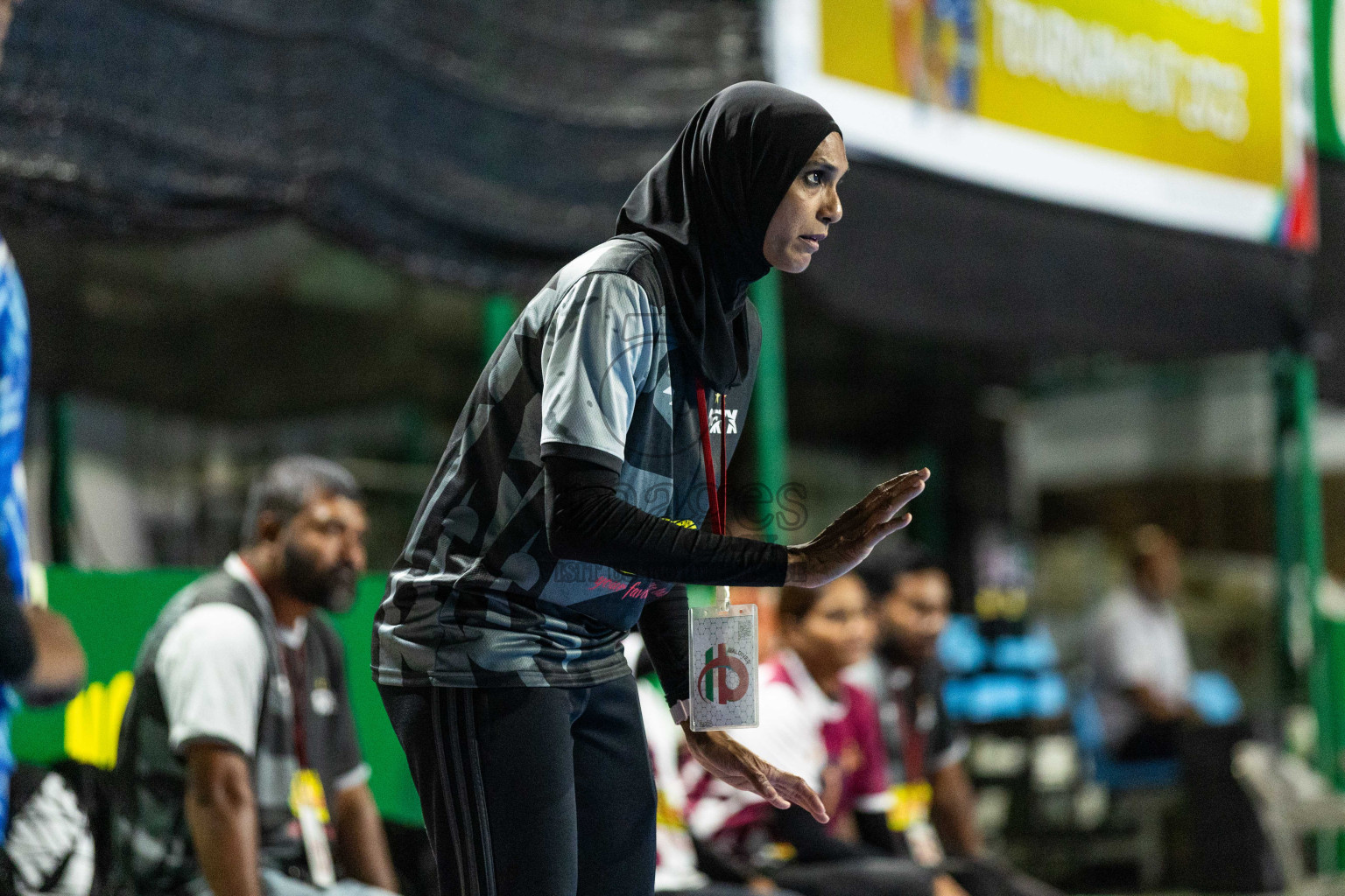 Day 14 of 10th National Handball Tournament 2023, held in Handball ground, Male', Maldives on Monday, 11th December 2023 Photos: Nausham Waheed/ Images.mv