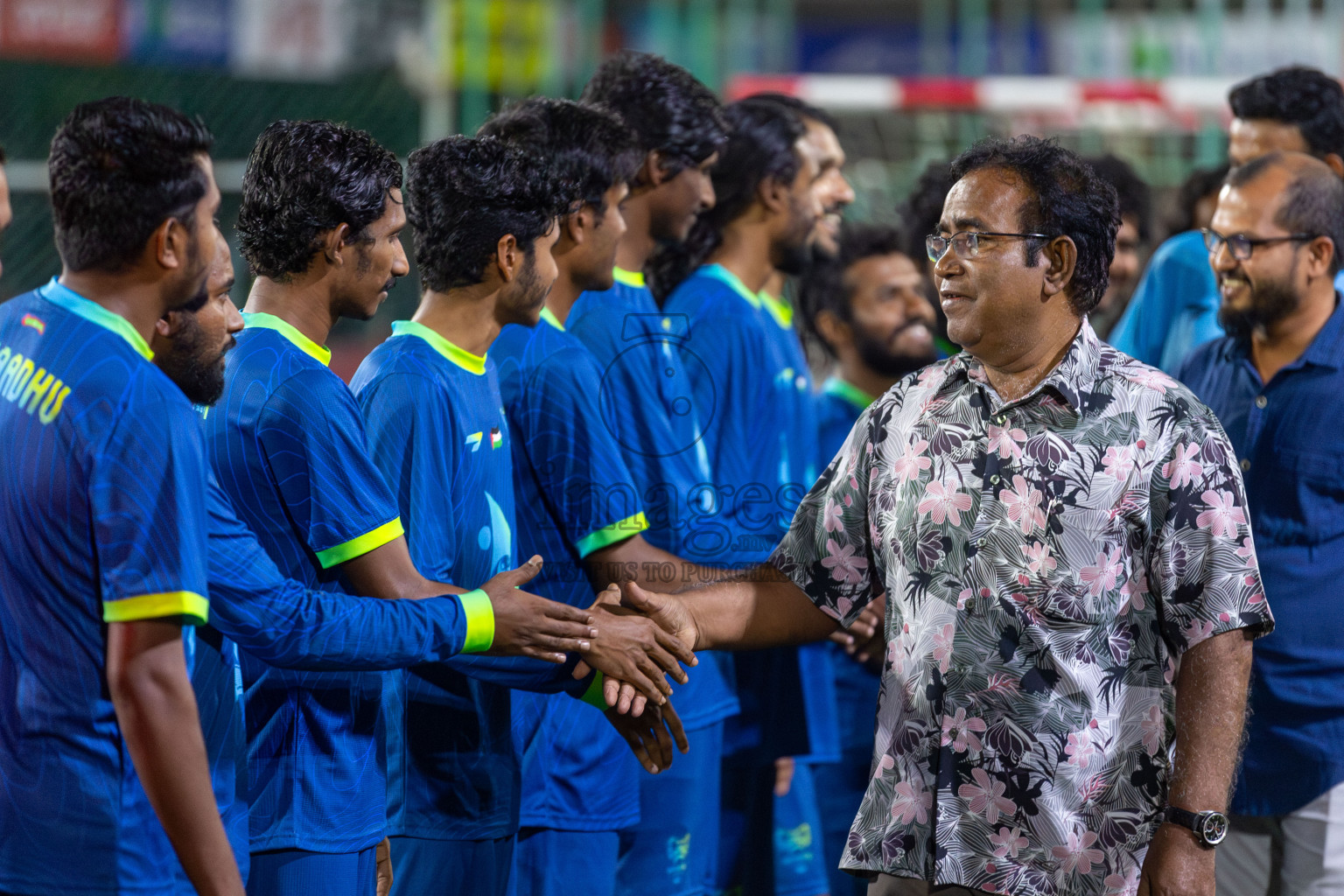 H.Dh Makunudhoo vs H.Dh Finey in Day 6 of Golden Futsal Challenge 2024 was held on Saturday, 20th January 2024, in Hulhumale', Maldives Photos: Mohamed Mahfooz Moosa / images.mv