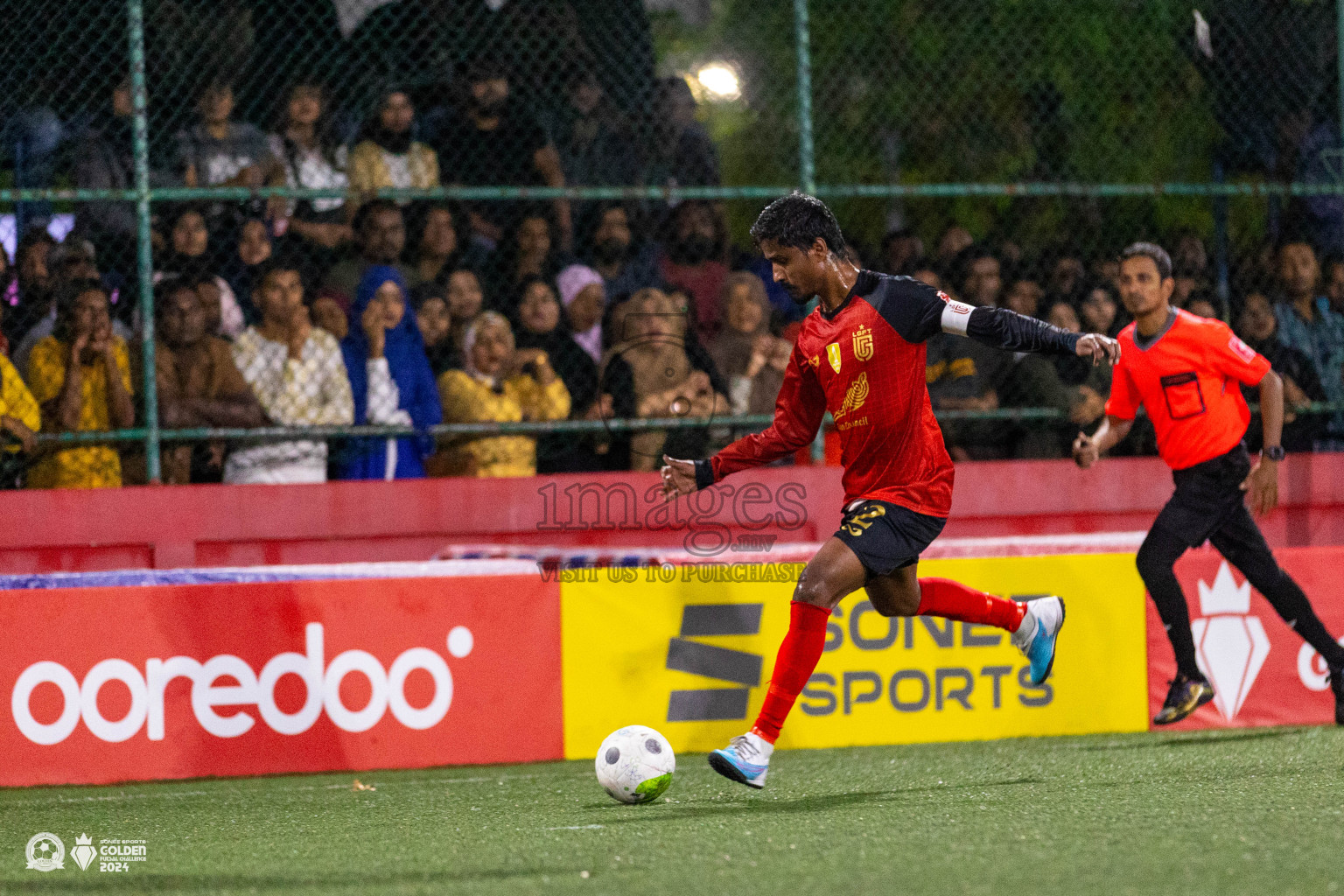 L Maavah vs L Gan in Day 7 of Golden Futsal Challenge 2024 was held on Saturday, 20th January 2024, in Hulhumale', Maldives Photos: Ismail Thoriq / images.mv