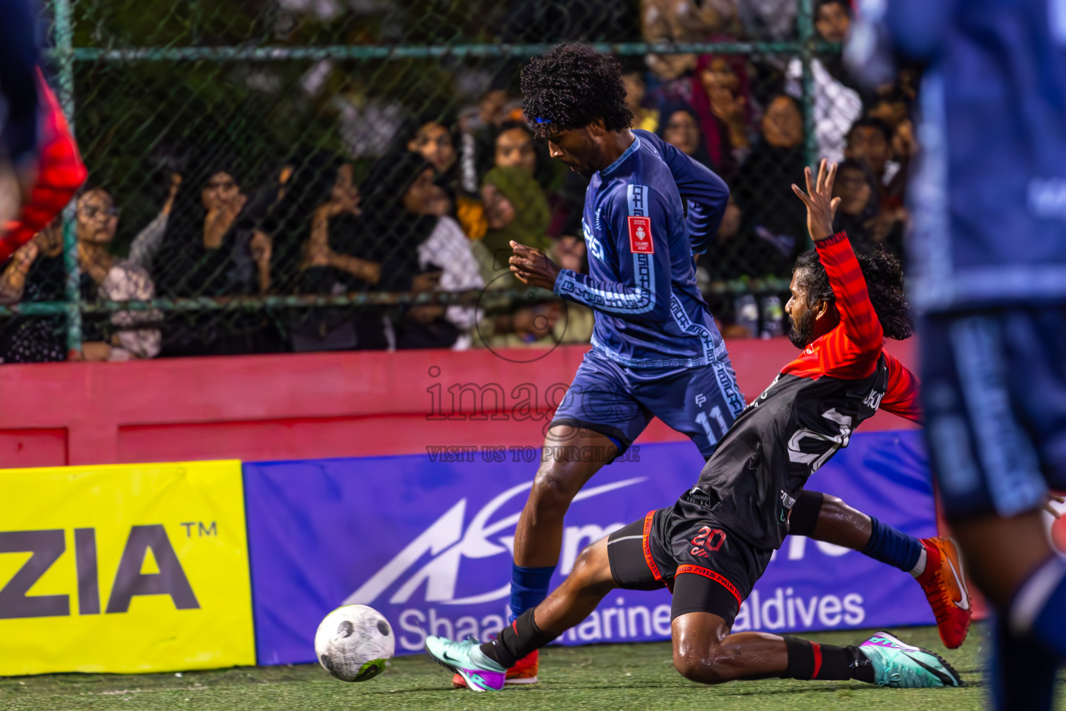 AA Bodufolhudhoo vs AA Mathiveri in Day 21 of Golden Futsal Challenge 2024 was held on Sunday , 4th February 2024 in Hulhumale', Maldives
Photos: Ismail Thoriq / images.mv