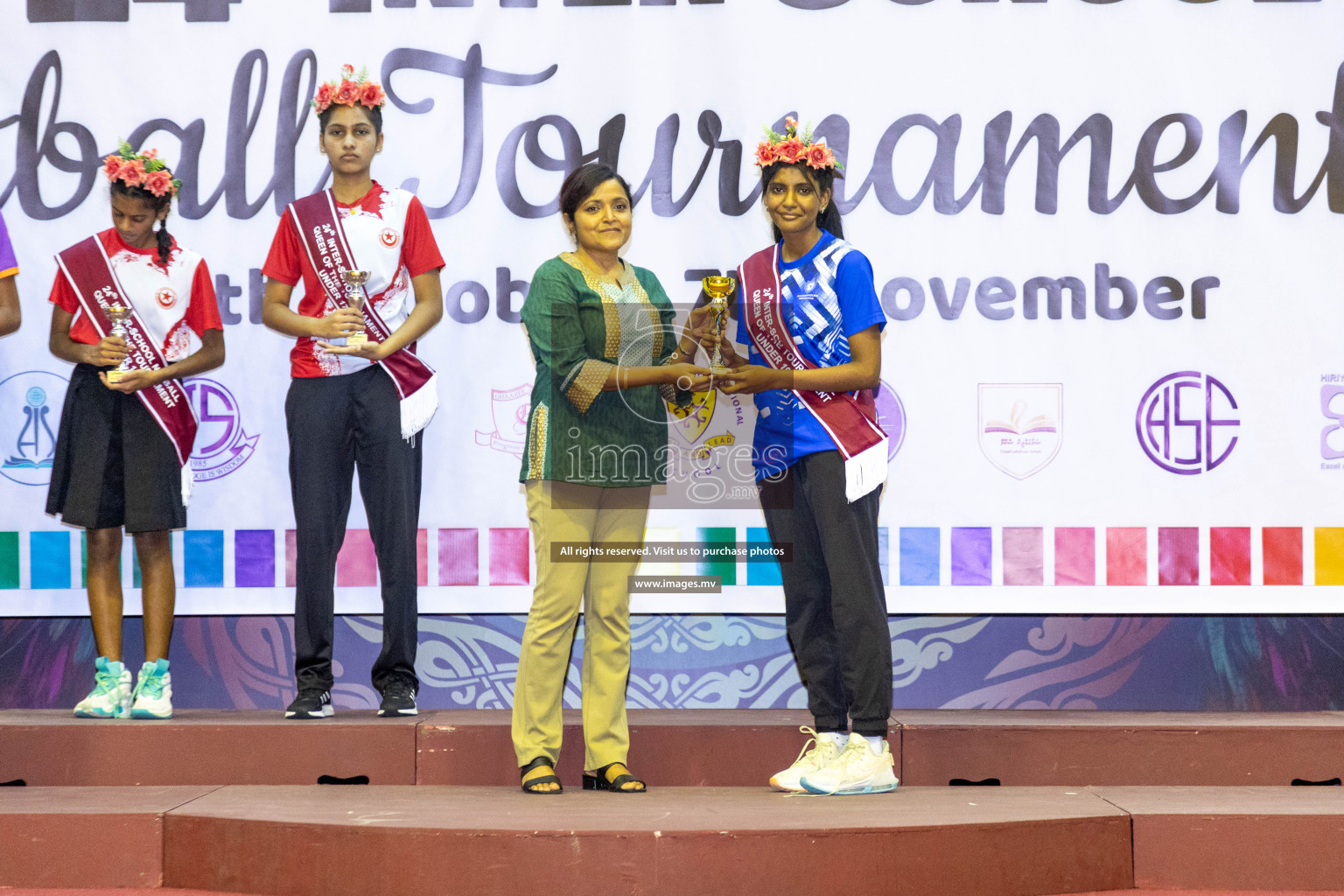 Final of 24th Interschool Netball Tournament 2023 was held in Social Center, Male', Maldives on 7th November 2023. Photos: Nausham Waheed / images.mv