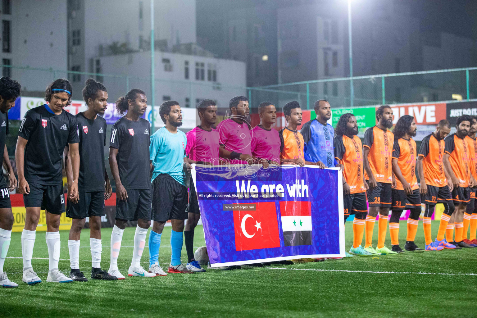 ADh. Hangnaameedhoo vs ADh. Dhagethi in Day 7 of Golden Futsal Challenge 2023 on 11 February 2023 in Hulhumale, Male, Maldives