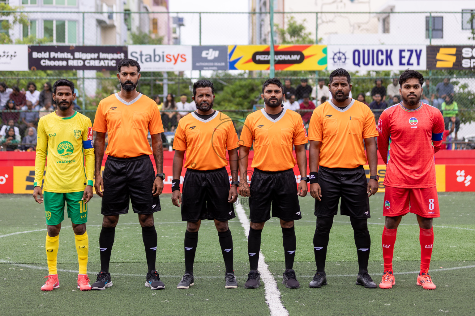 GDh Vaadhoo VS GDh Thinadhoo in Atoll Round Semi-Final on Day 20 of Golden Futsal Challenge 2025 was held on Friday, 24 January 2025, in Hulhumale', Maldives. Photos: Hassan Simah / images.mv