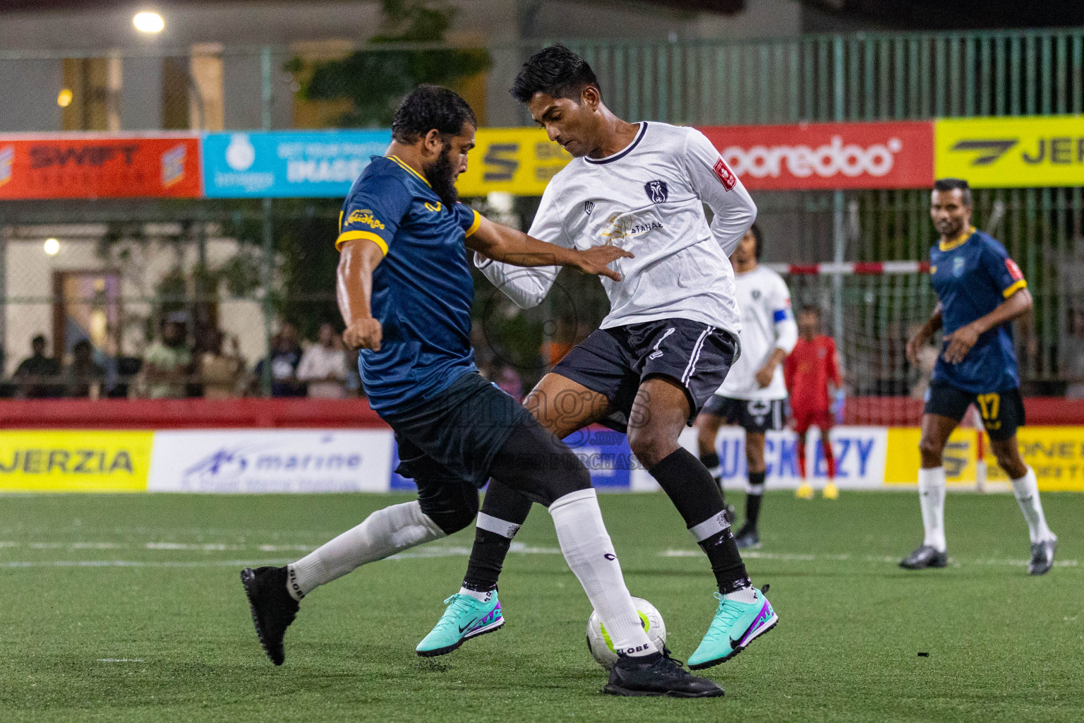 N Velidhoo vs N Miladhoo in Day 3 of Golden Futsal Challenge 2024 was held on Wednesday, 17th January 2024, in Hulhumale', Maldives
Photos: Ismail Thoriq / images.mv