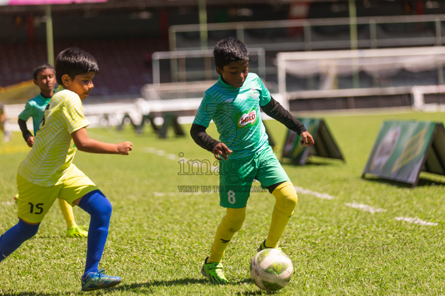 Day 1 of MILO Kids Football Fiesta was held at National Stadium in Male', Maldives on Friday, 23rd February 2024.