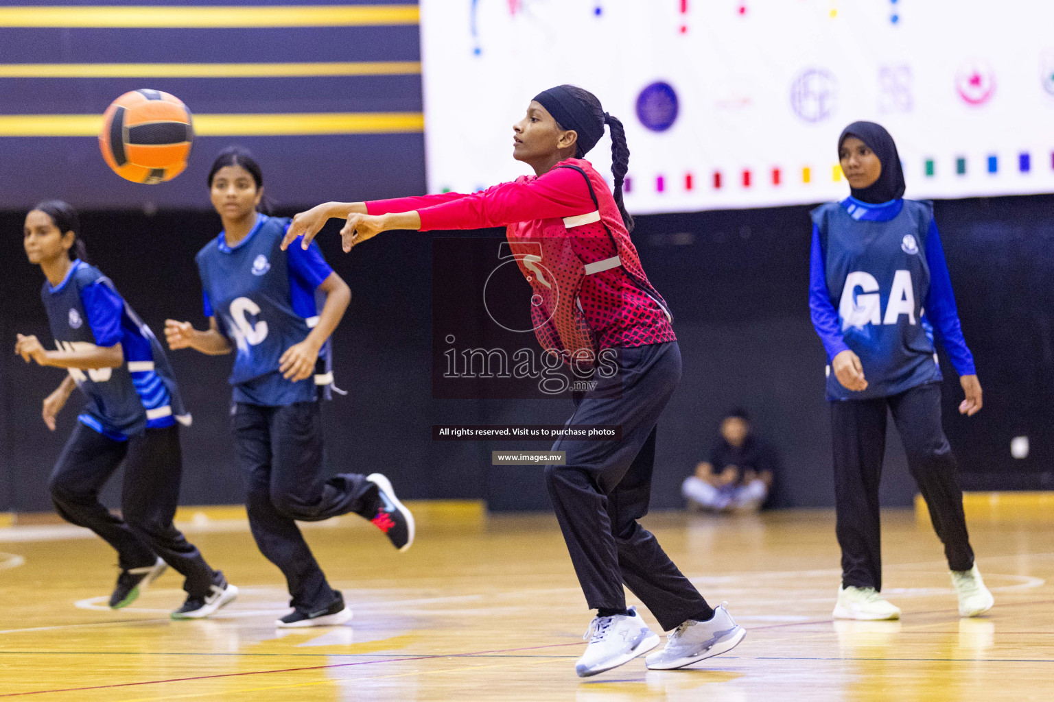 Day5 of 24th Interschool Netball Tournament 2023 was held in Social Center, Male', Maldives on 31st October 2023. Photos: Nausham Waheed / images.mv