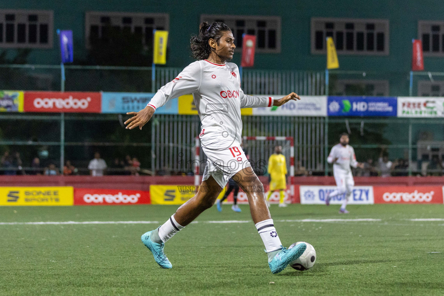 R Hulhudhuffaaru vs R Fainu in Day 10 of Golden Futsal Challenge 2024 was held on Tuesday, 23rd January 2024, in Hulhumale', Maldives Photos: Nausham Waheed / images.mv