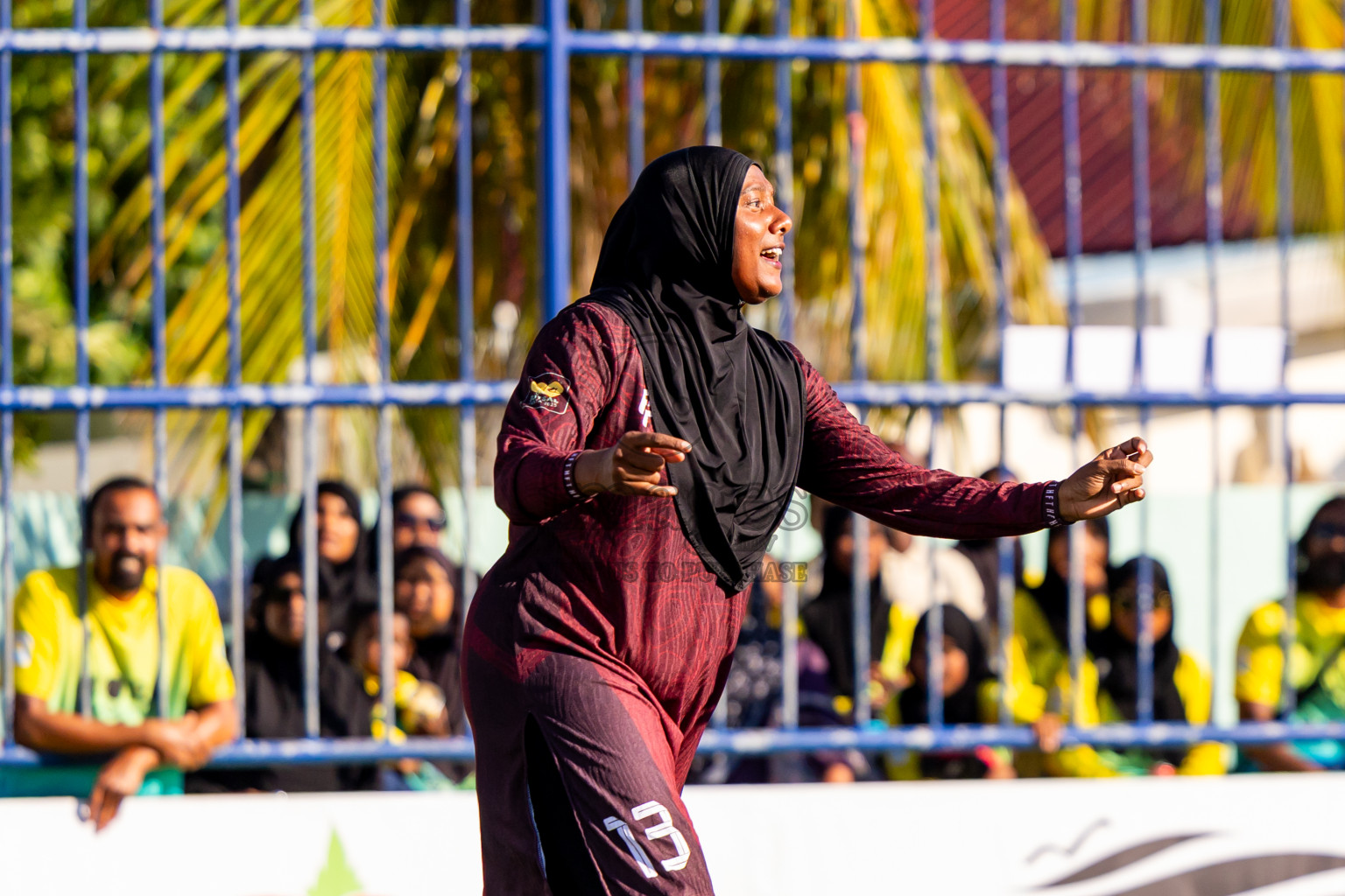 Kihaadhoo vs Hithaadhoo in Day 3 of Better in Baa Futsal Fiesta 2025 Woman's division held in B. Eydhafushi, Maldives on Friday, 7th November 2025. Photos: Nausham Waheed / images.mv