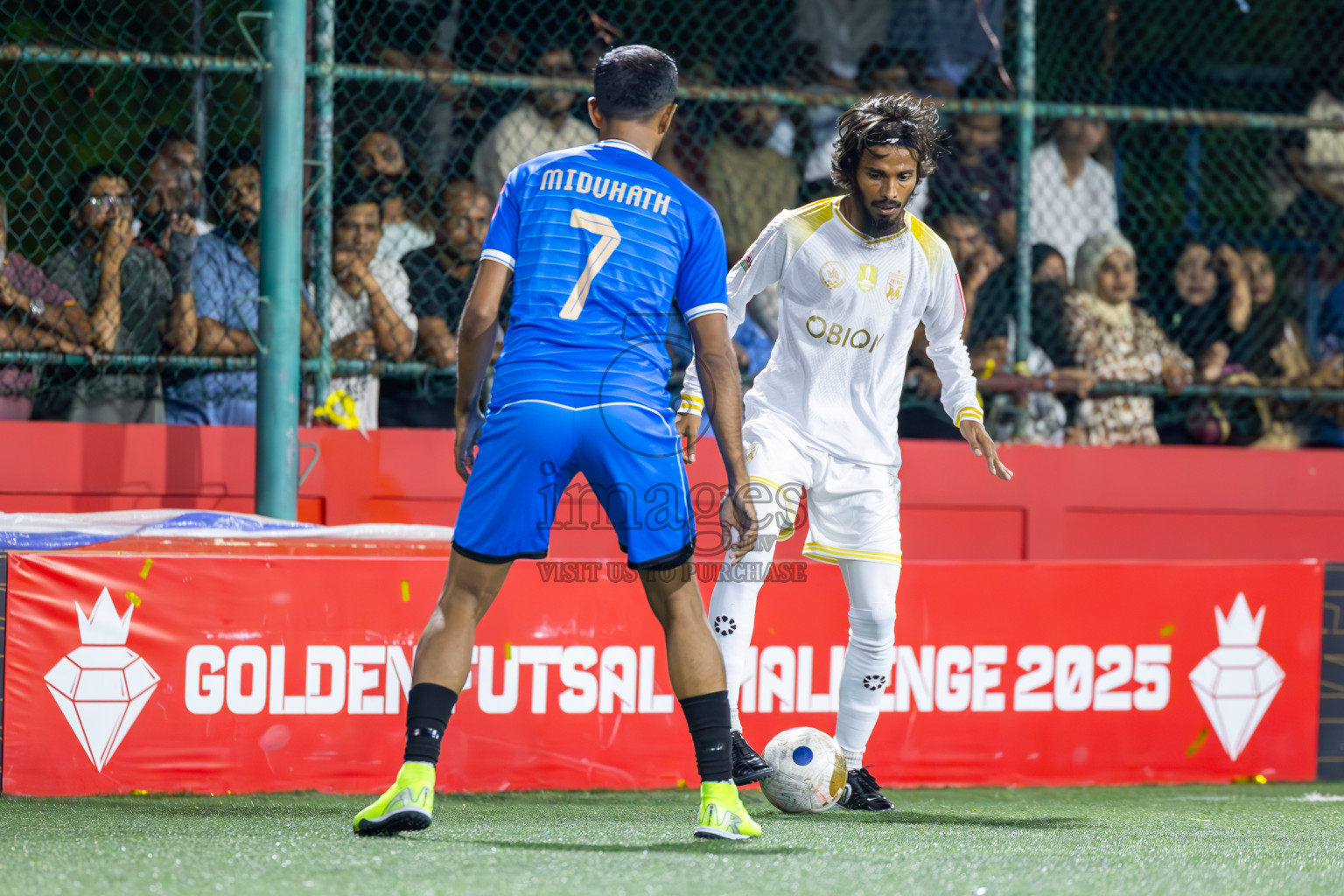 B Eydhafushi vs Lh Kurendhoo in Zone Round on Day 31 of Golden Futsal Challenge 2025 was held on Tuesday, 4th February 2025, in Hulhumale', Maldives.
Photos: Ismail Thoriq / images.mv
