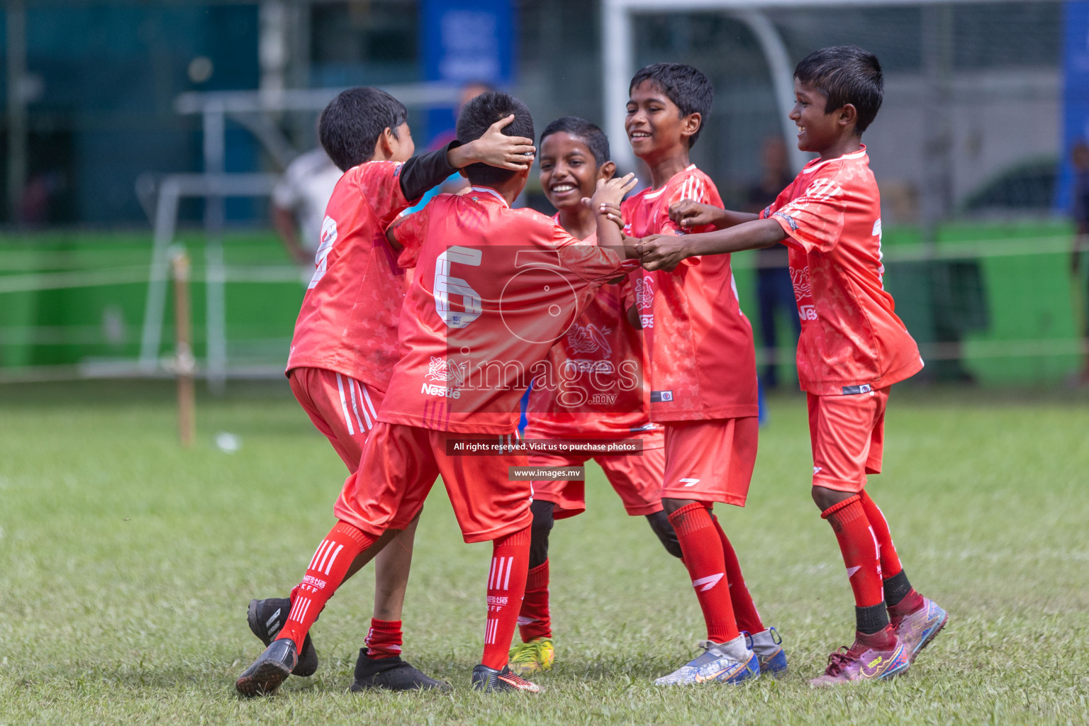 Day 2 of Nestle kids football fiesta, held in Henveyru Football Stadium, Male', Maldives on Thursday, 12th October 2023 Photos: Shuu Abdul Sattar / mages.mv