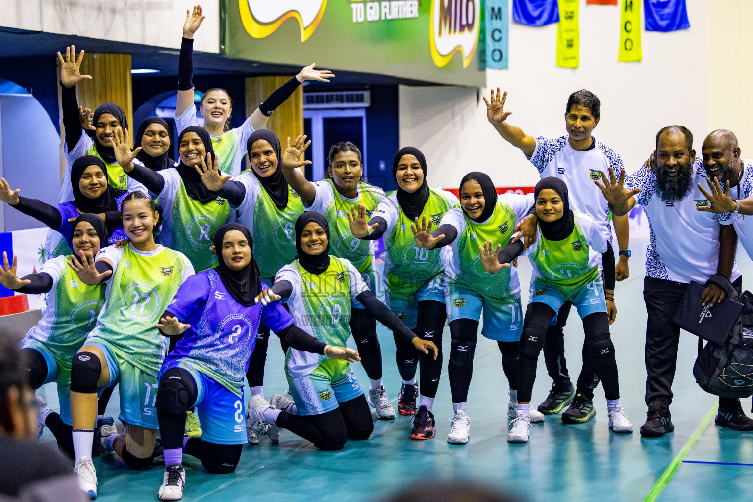 Police Club vs Club Wamco in the Final of Women's Division of VAM Cup 2025 held in Male', Maldives on Thursdsay, 17th April 2025 at Social Center Indoor Hall Photos By: Nausham Waheed / images.mv