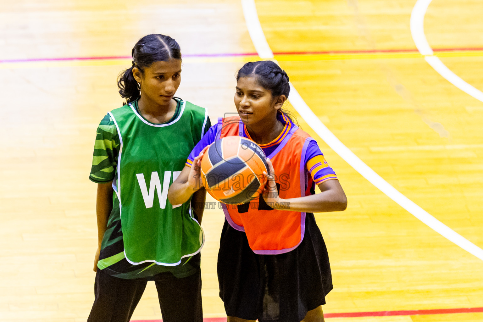 Day 9 of 25th Inter-School Netball Tournament was held in Social Center at Male', Maldives on Monday, 19th August 2024. Photos: Nausham Waheed / images.mv