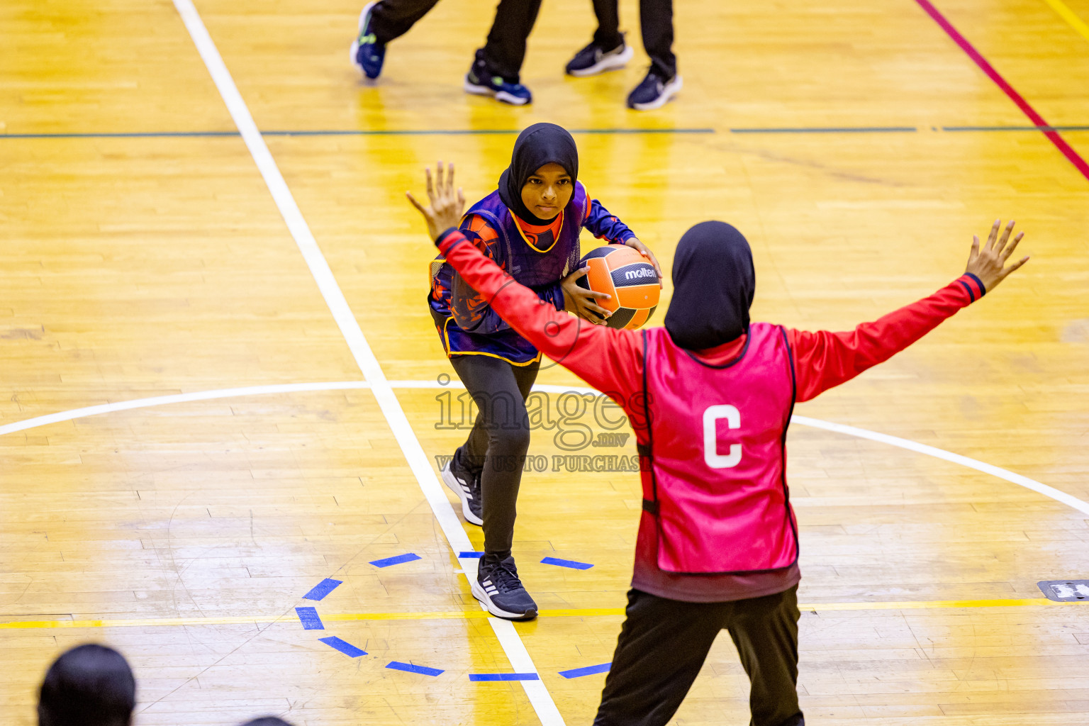 Day 8 of 25th Inter-School Netball Tournament was held in Social Center at Male', Maldives on Sunday, 18th August 2024. Photos: Nausham Waheed / images.mv