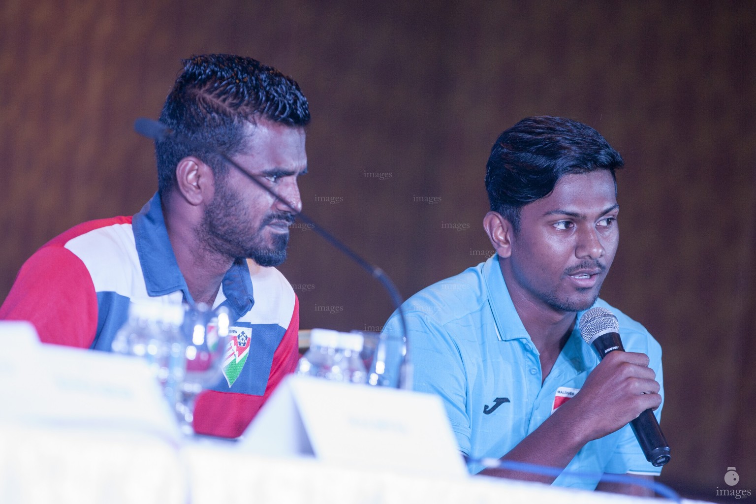 Prematch press conference held in Vivanta by Taj Hotel in Thiruvananthapuram, India, Tuesday, December 22, 2015. (Images.mv Photo: Mohamed Ahsan)
