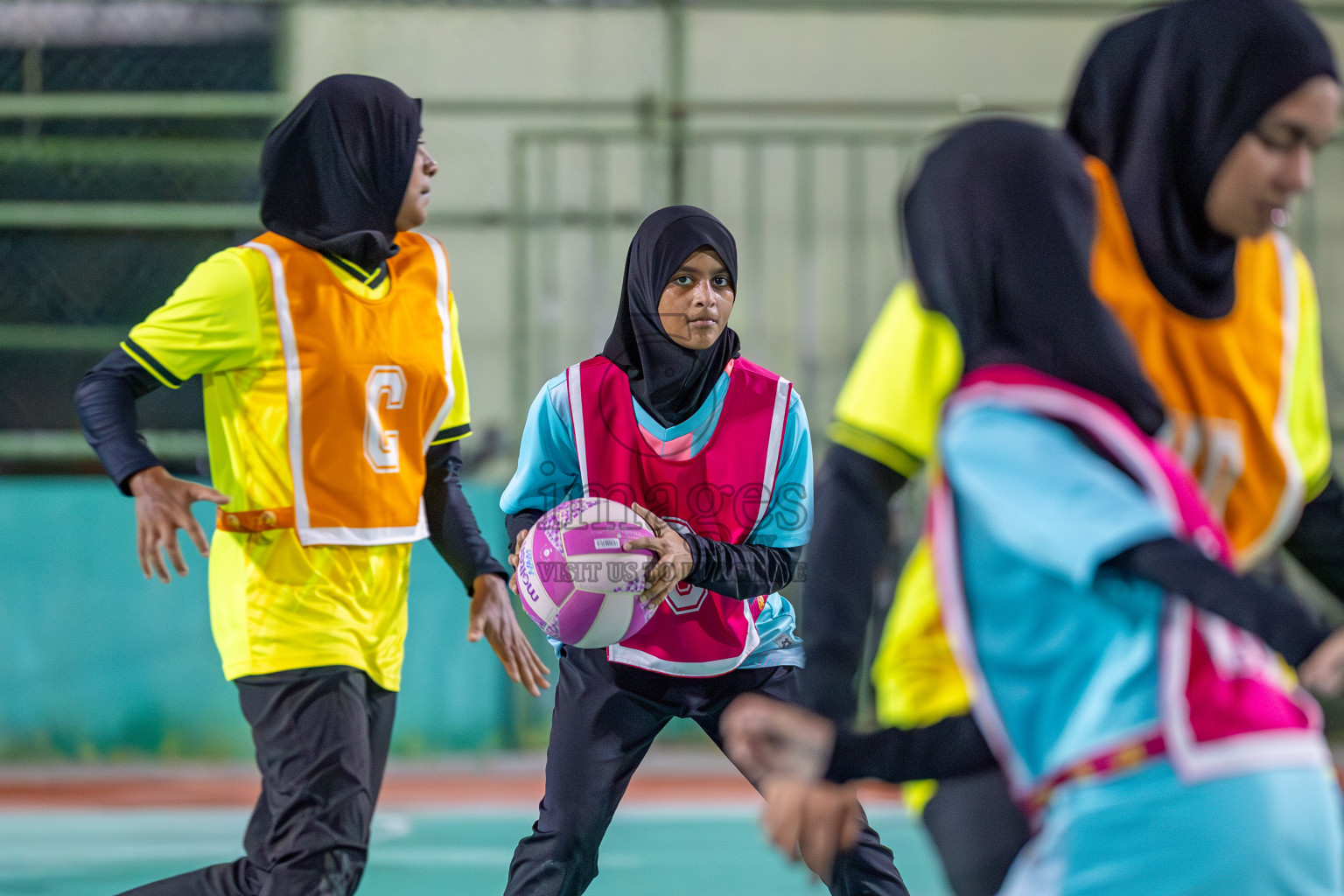 KYRC vs Youth United Sports Club in Division 1 of of National Netball Tournament 2025 held in Ekuveni Netball Court at Male', Maldives on Thursday, 22nd May 2025. Photos: Mohamed Mahfooz Moosa / images.mv