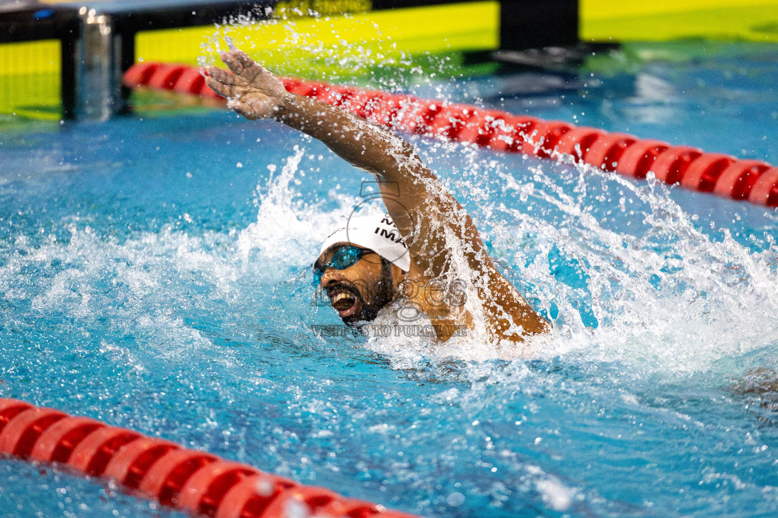 Day 6 of National Swimming Competition 2024 held in Hulhumale', Maldives on Wednesday, 18th December 2024. Photos: Mohamed Mahfooz Moosa / images.mv