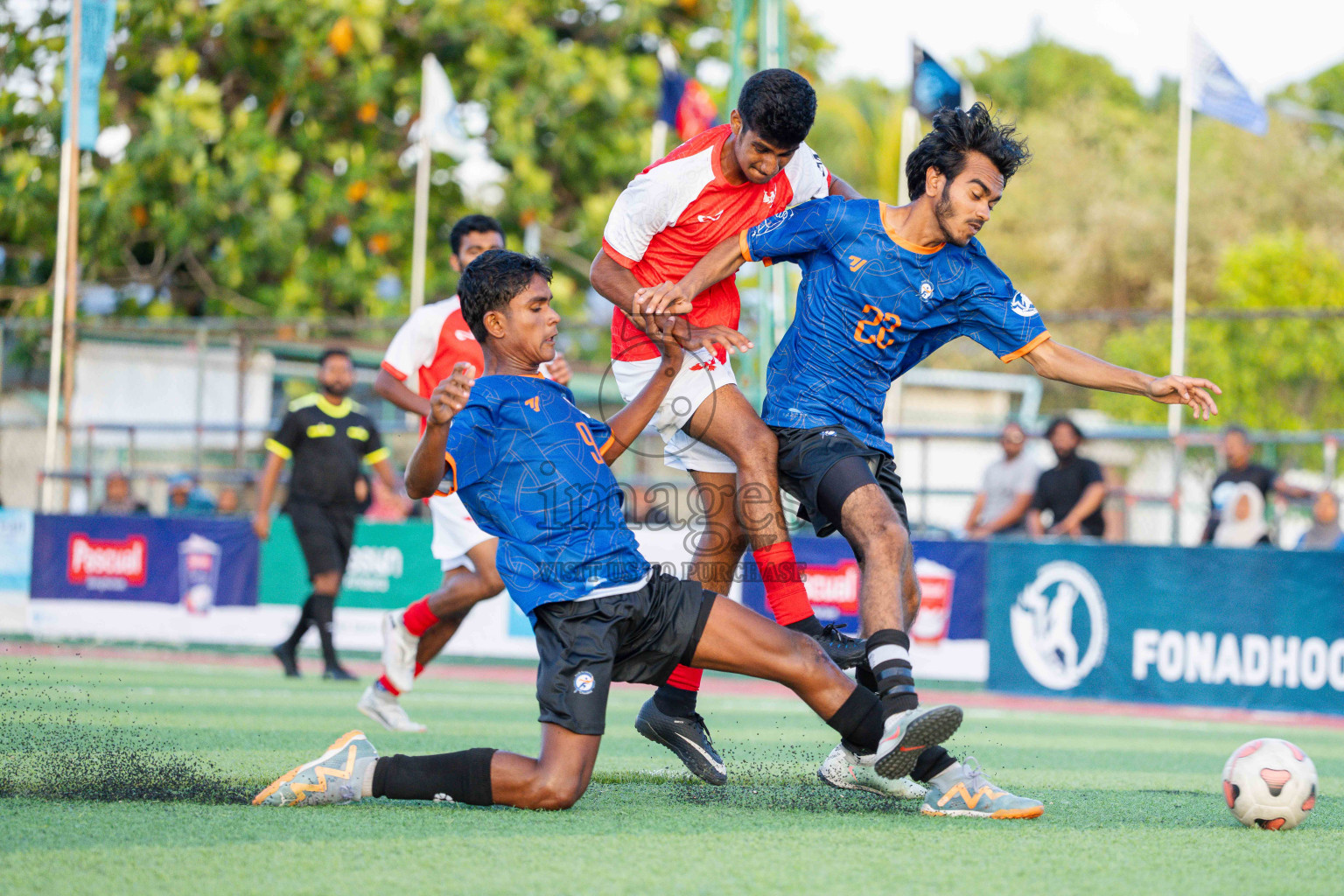 Best VS Youth Academy in Day 3 - Fonadhoo Youth Futsal Challenge 2025 held in Fonadhoo Futsal Stadium, L. Fonadhoo, Maldives on Tuesday, 28th October 2025 Photos: Arif Rasheed / images.mv