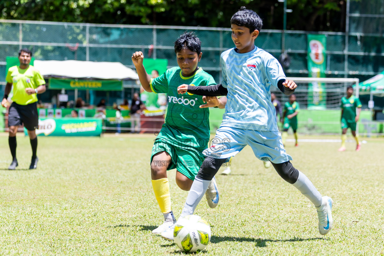 Day 3 of MILO Academy Championship 2025 (U-12) was held at Henveiru Stadium in Male', Maldives on Saturday, 3rd May 2025. Photos: Nausham Waheed / images.mv