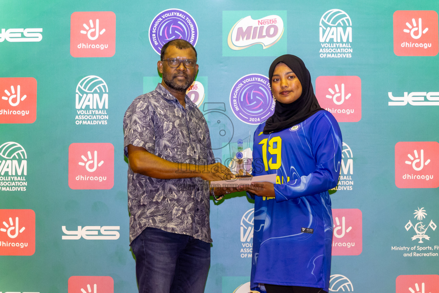 Finals of Interschool Volleyball Tournament 2024 was held in Social Center at Male', Maldives on Friday, 6th December 2024. Photos: Nausham Waheed / images.mv