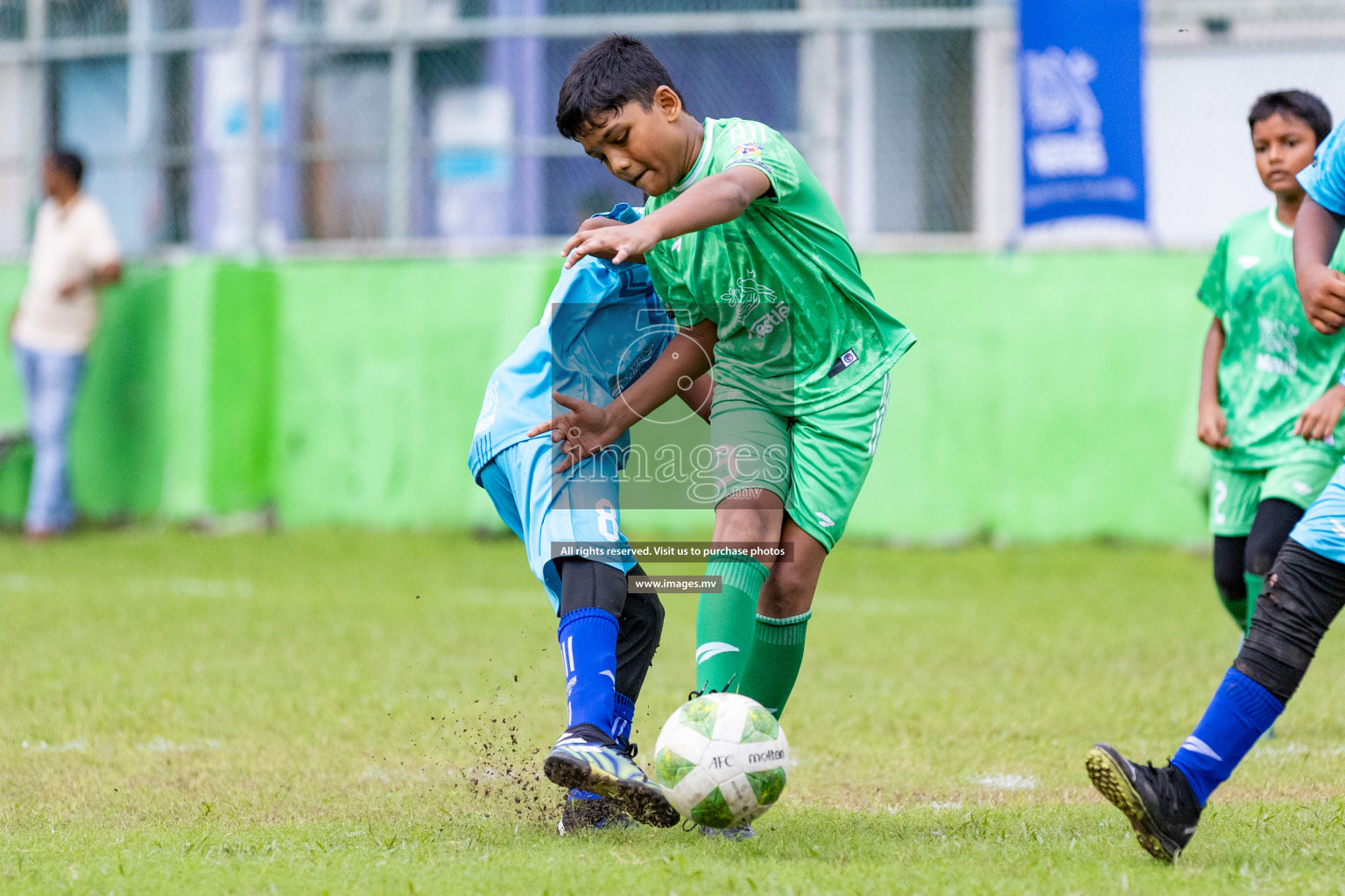 Day 1 of Milo kids football fiesta, held in Henveyru Football Stadium, Male', Maldives on Wednesday, 11th October 2023 Photos: Nausham Waheed/ Images.mv