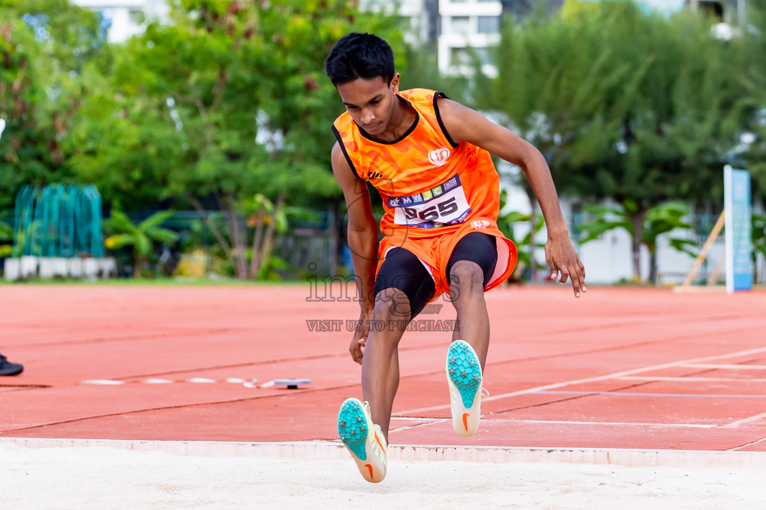 Day 3 of MWSC Interschool Athletics Championships 2024 held in Hulhumale Running Track, Hulhumale, Maldives on Monday, 11th November 2024. Photos by:  Nausham Waheed / Images.mv