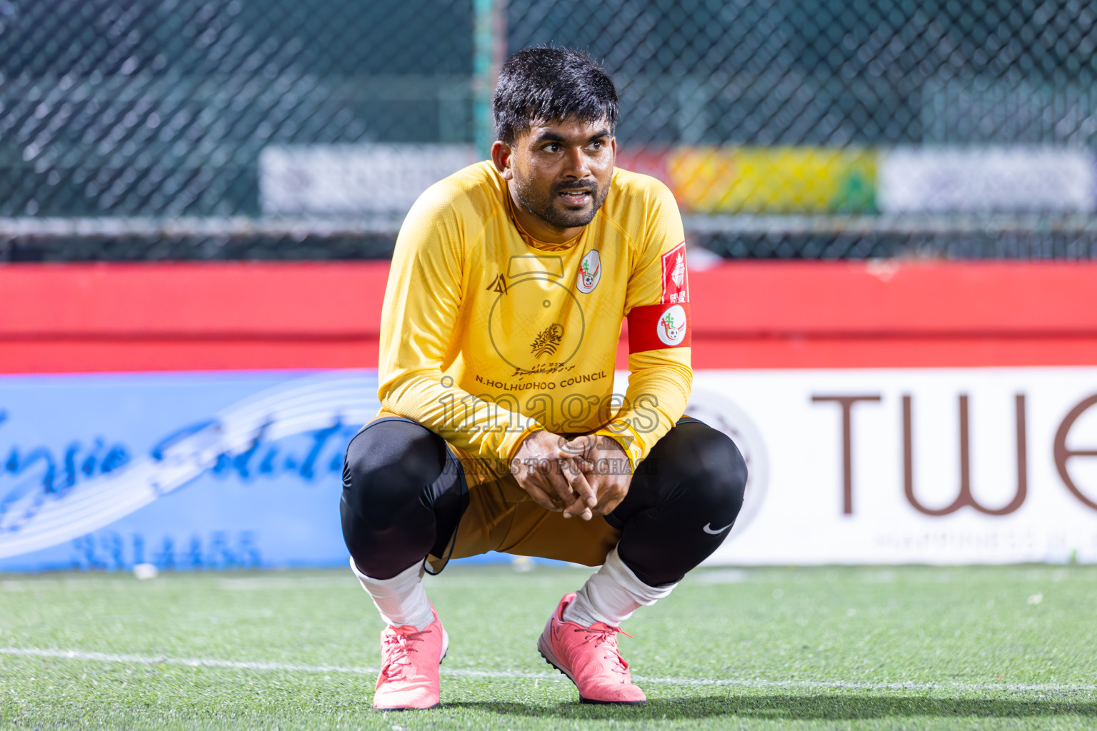 N Holhudhoo vs N Miladhoo in Noonu Atoll Final in Day 24 of Golden Futsal Challenge 2025 was held on Tuesday , 28th January 2025, in Hulhumale', Maldives. Photos: Ismail Thoriq / images.mv