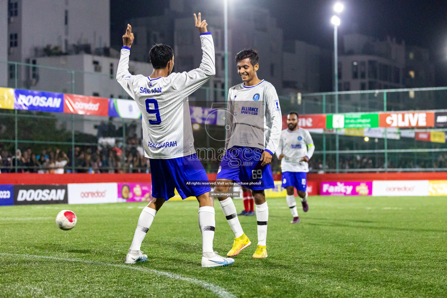 HA. Maarandhoo vs HA. Baarah in Day 6 of Golden Futsal Challenge 2023 on 10 February 2023 in Hulhumale, Male, Maldives