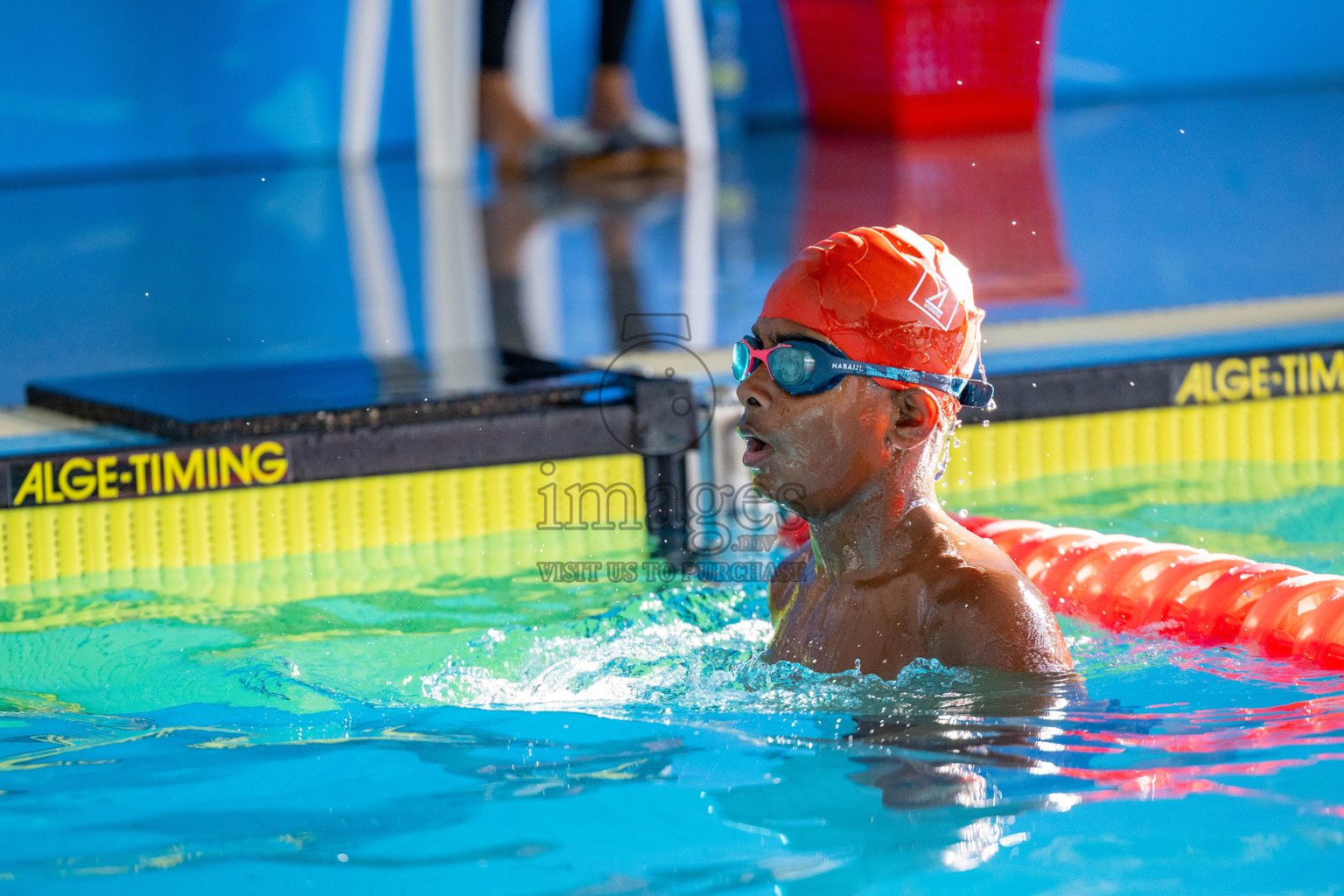 Day 4 of 20th Inter-school Swimming Competition 2024 held in Hulhumale', Maldives on Tuesday, 15th October 2024. Photos: Ismail Thoriq / images.mv