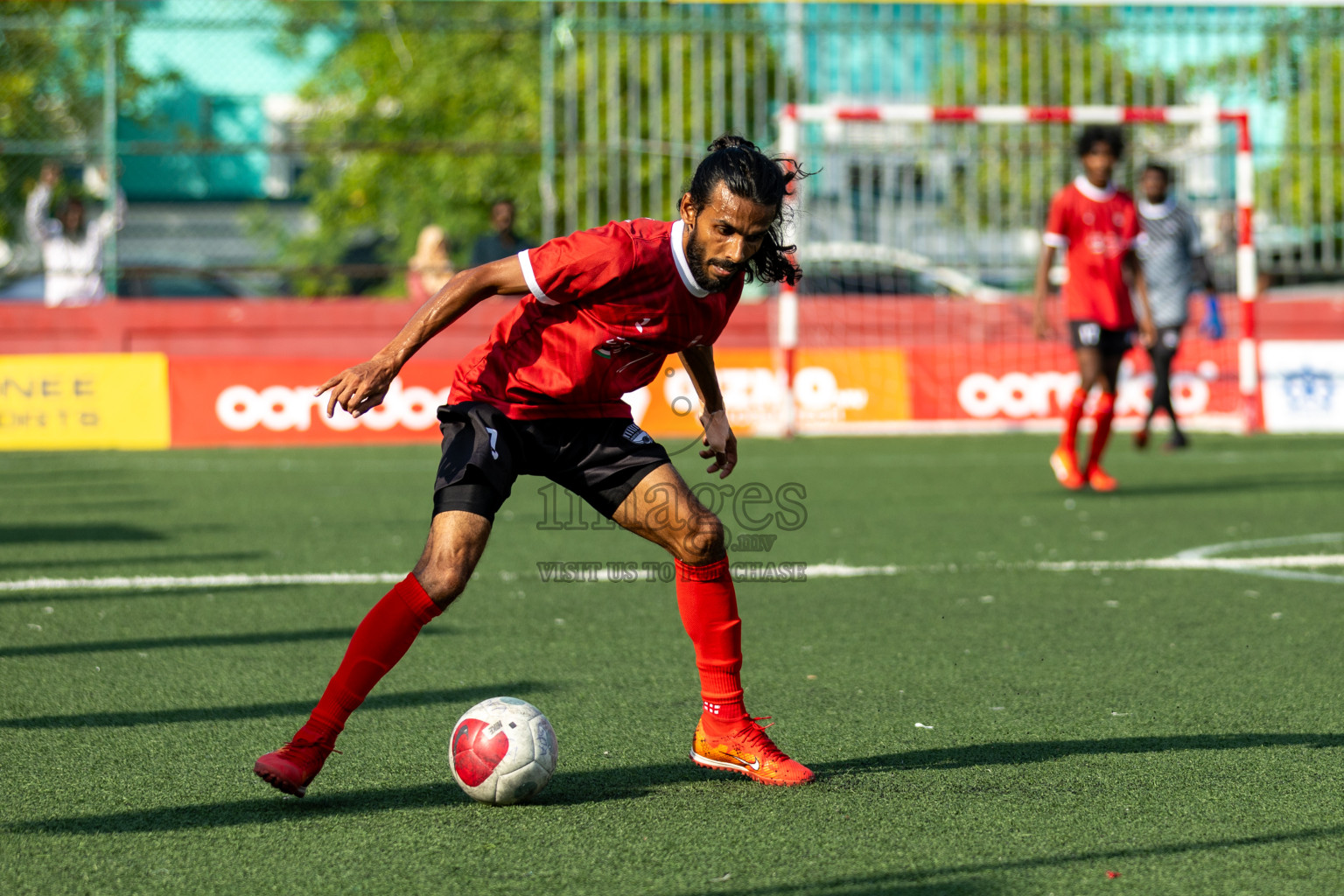 K. Huraa vs K. Himmafushi in Day 19 of Golden Futsal Challenge 2024 was held on Friday, 2nd February 2024 in Hulhumale', Maldives 
Photos: Hassan Simah / images.mv