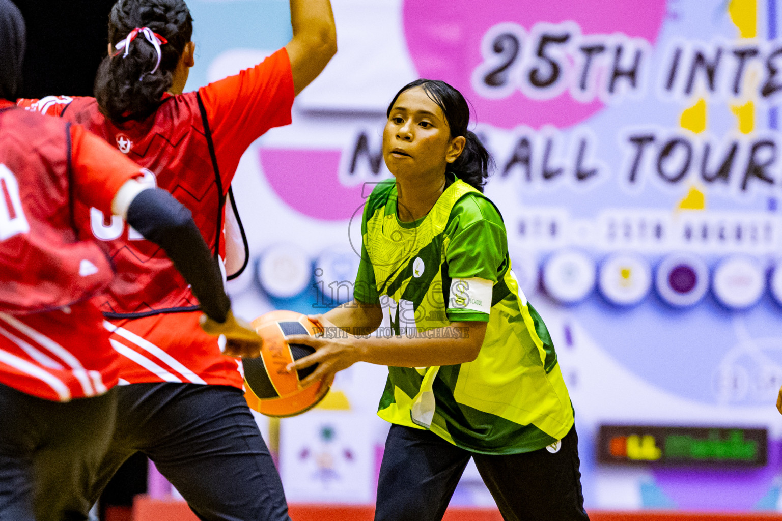 Day 14 of 25th Inter-School Netball Tournament was held in Social Center at Male', Maldives on Sunday, 25th August 2024. Photos: Nausham Waheed / images.mv