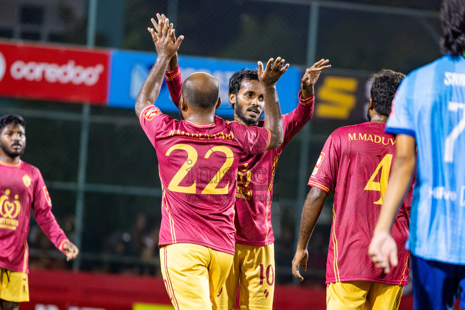 M Maduvvari VS M Dhiggaru in Day 8 of Golden Futsal Challenge 2025 was held on Sunday, 12th January 2025, in Hulhumale', Maldives Photos: Nausham Waheed , Ismail Thoriq / images.mv