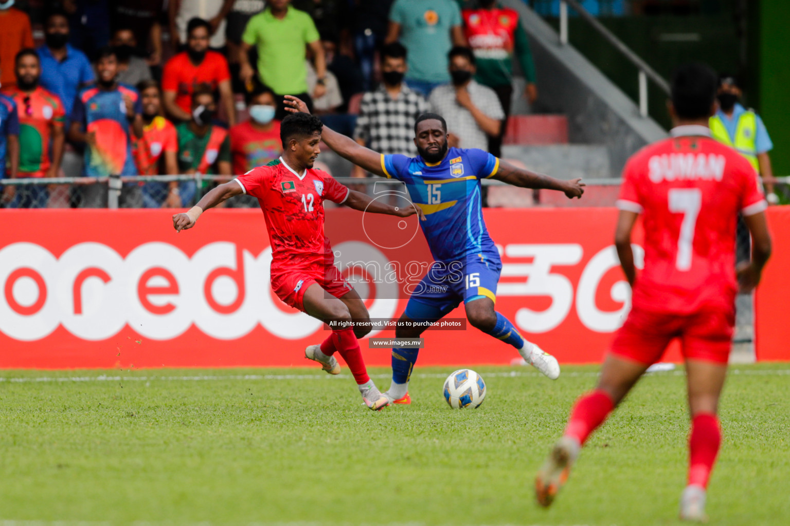 Bangladesh vs Sri Lanka in SAFF Championship 2021 held on 1st October 2021 in Galolhu National Stadium, Male', Maldives