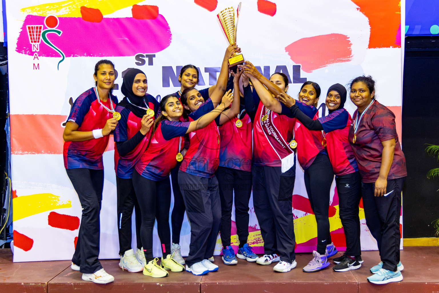 Club Matrix vs Club Green Streets in Final of 21st National Netball Tournament was held in Social Canter at Male', Maldives on Wednesday, 22nd May 2024. Photos: Nausham Waheed / images.mv