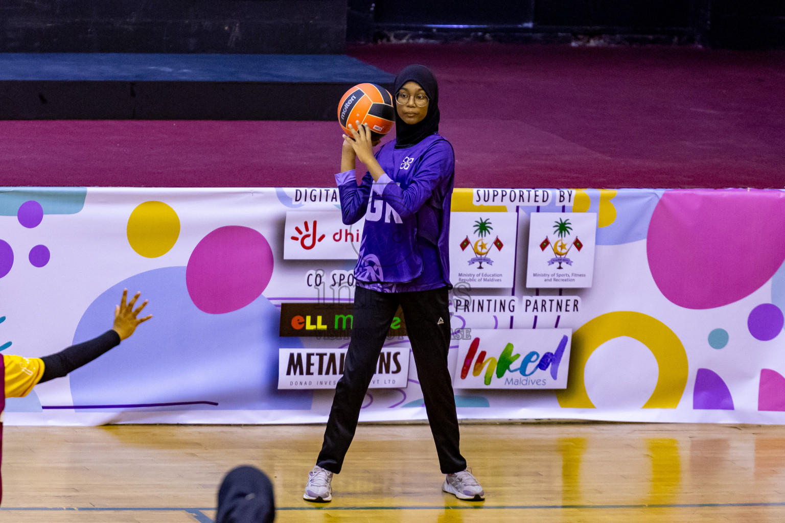 Day 11 of 25th Inter-School Netball Tournament was held in Social Center at Male', Maldives on Wednesday, 21st August 2024. Photos: Nausham Waheed / images.mv